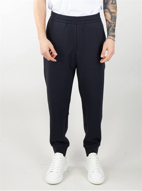 Double jersey jogger trousers with embossed EA logo embroidery Emporio Armani EMPORIO ARMANI |  | 8N1PT01JHSZ920